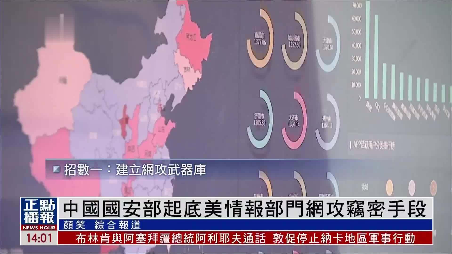 中国国安部起底美情报部门网攻窃密手段