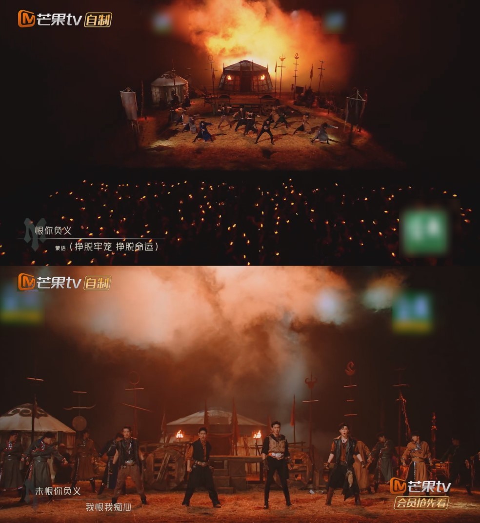 这是一个布置得用心，但让人不解的舞台