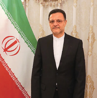 伊朗驻华大使穆赫森&middot;巴赫蒂亚尔近照　海外网　陆宁远　摄