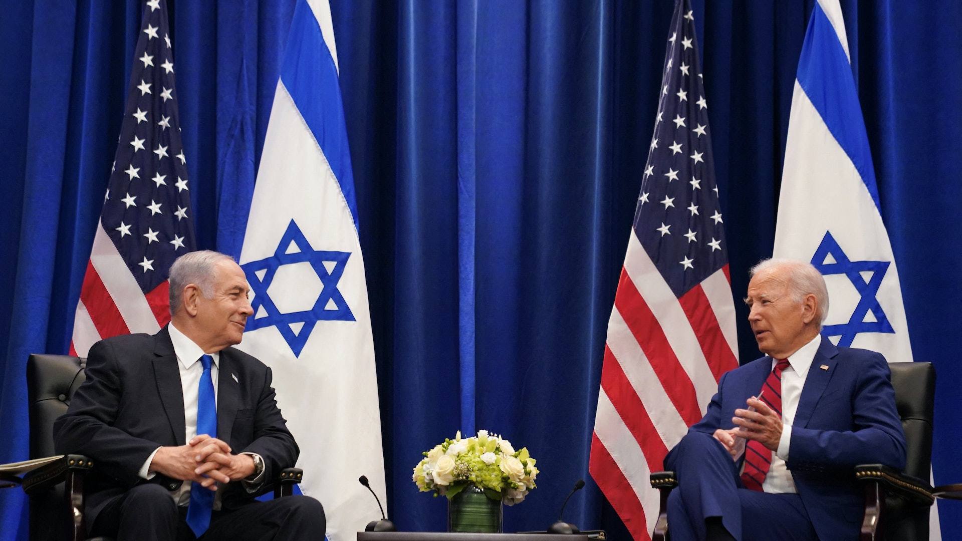 拜登会晤以色列总理内塔尼亚胡 促以沙关系正常化