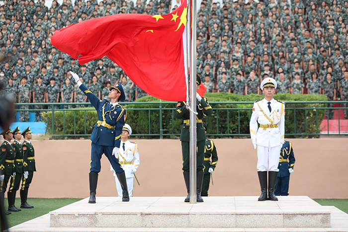 升国旗、奏唱国歌