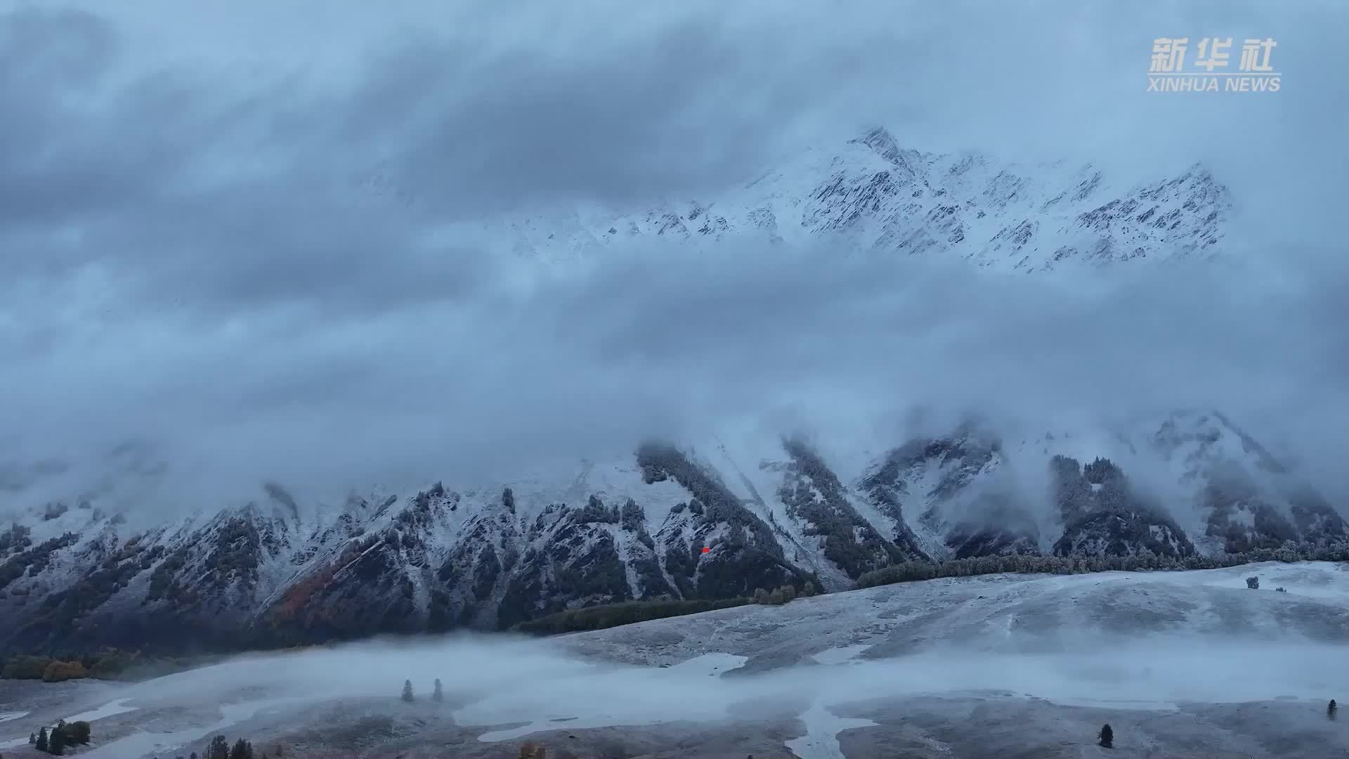 新疆禾木可以赏雪景了