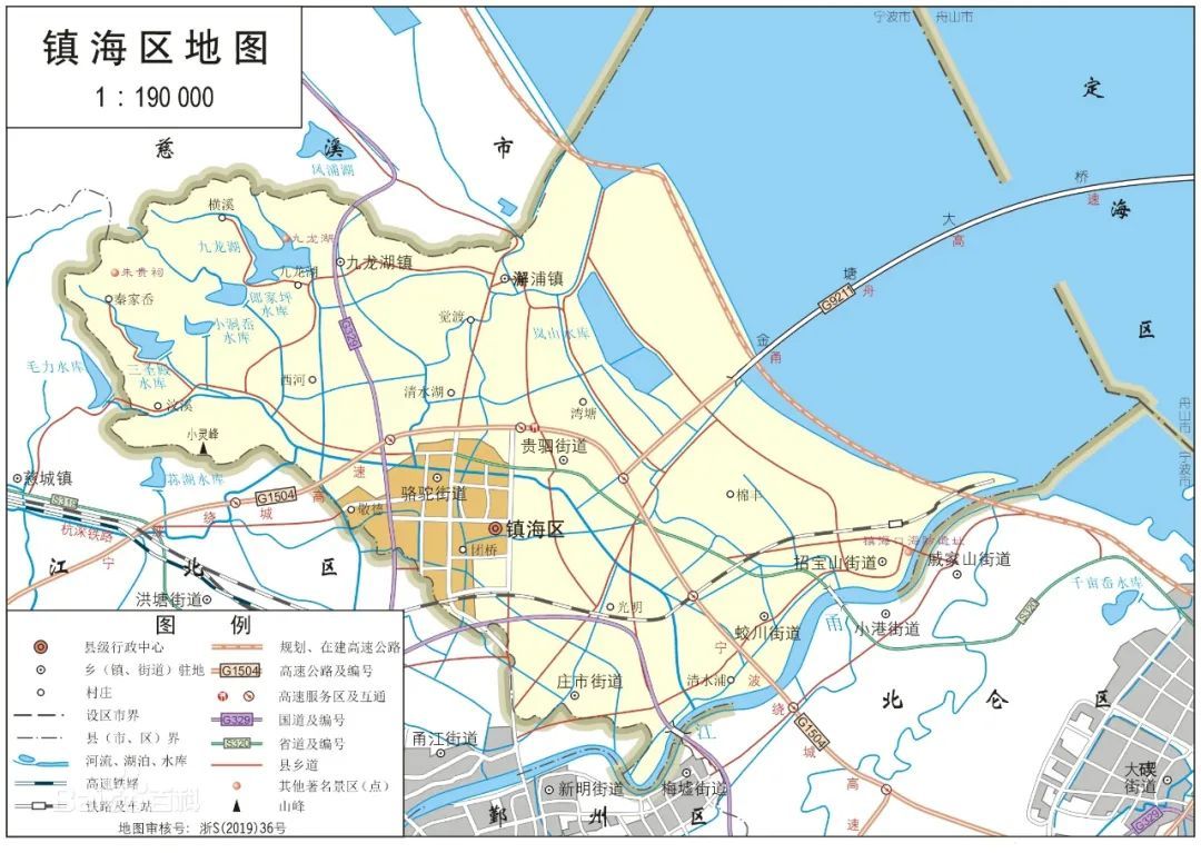 镇海老城区地图图片