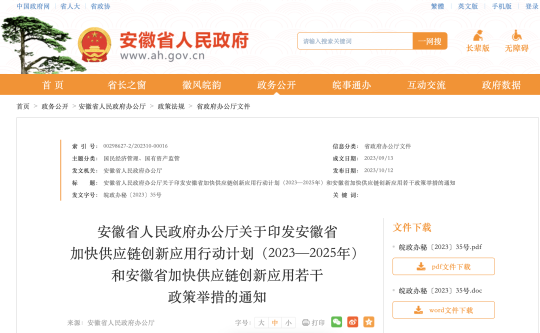 K1体育官网安徽省当局办公厅印发告诉(图1)