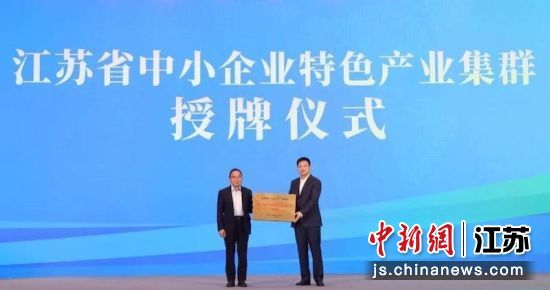 江苏省中小企业特色产业集群授牌仪式