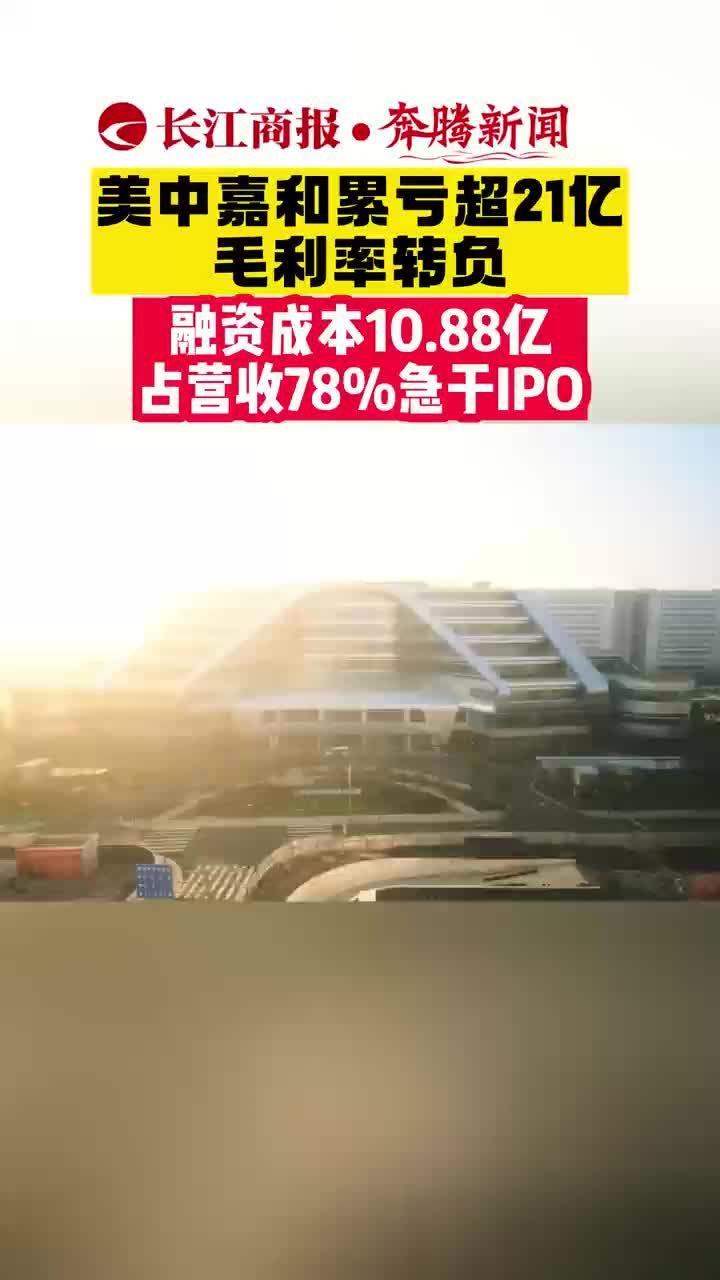 美中嘉和累亏超21亿毛利率转负 融资成本10.88亿占营收78%急于IPO#IPO