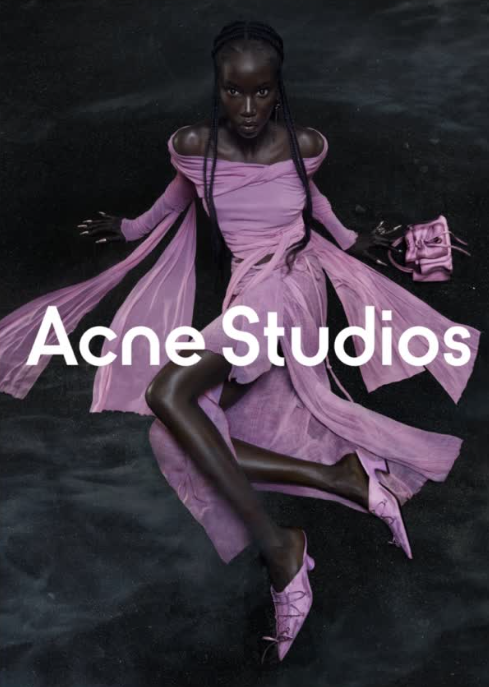 Anok Yai演绎Acne Studios2023秋冬系列广告大片