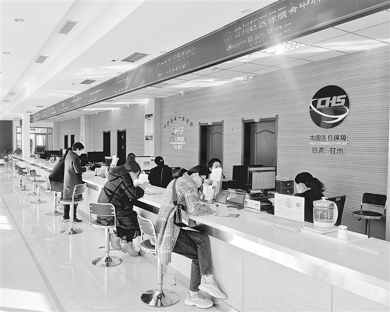 市民在政务窗口办理医保业务　省医疗保障局供图