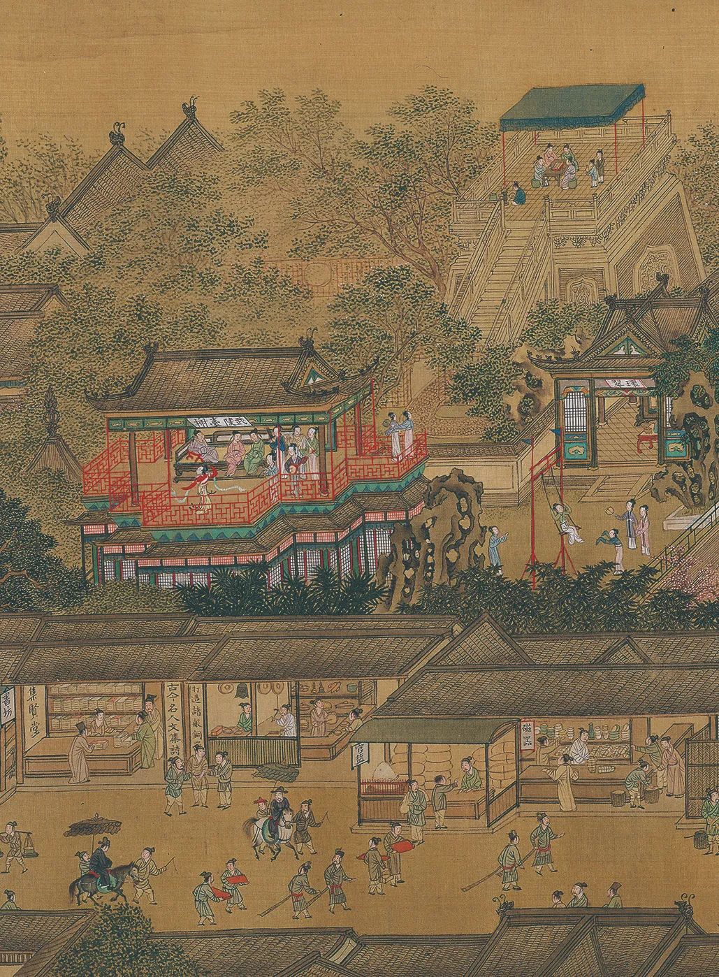 清代徐扬《姑苏繁华图》局部