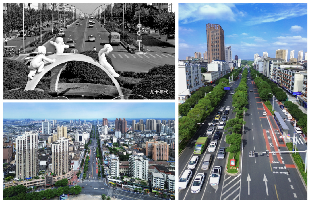 ▲抱石大道旧貌焕新貌