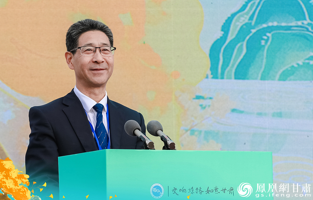 甘肃省文旅厅党组书记、厅长何效祖表示，甘肃是一个文旅创意的大平台。甘肃省文旅厅供图