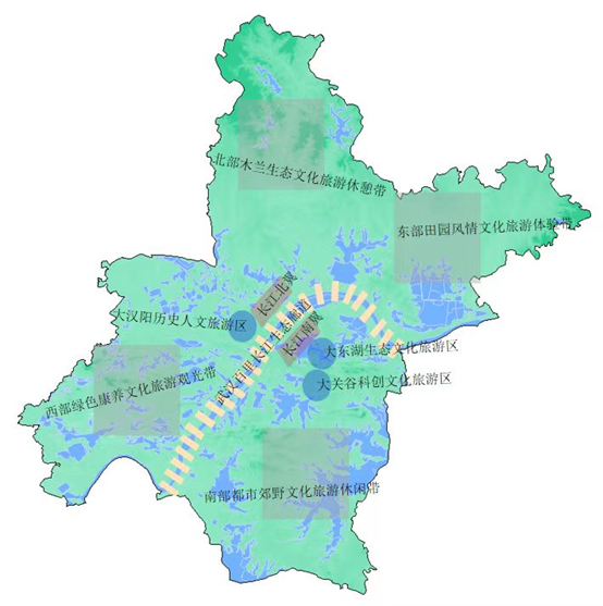 “一廊两翼三区四带”露营地分布格局。