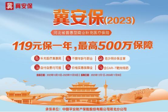 河北专属普惠型商业补充医疗保险“冀安保（2023）”重磅回归