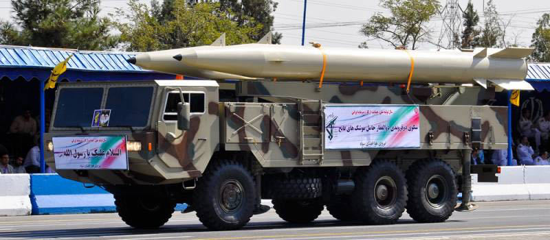 图为伊朗“征服者”-110战术导弹系统