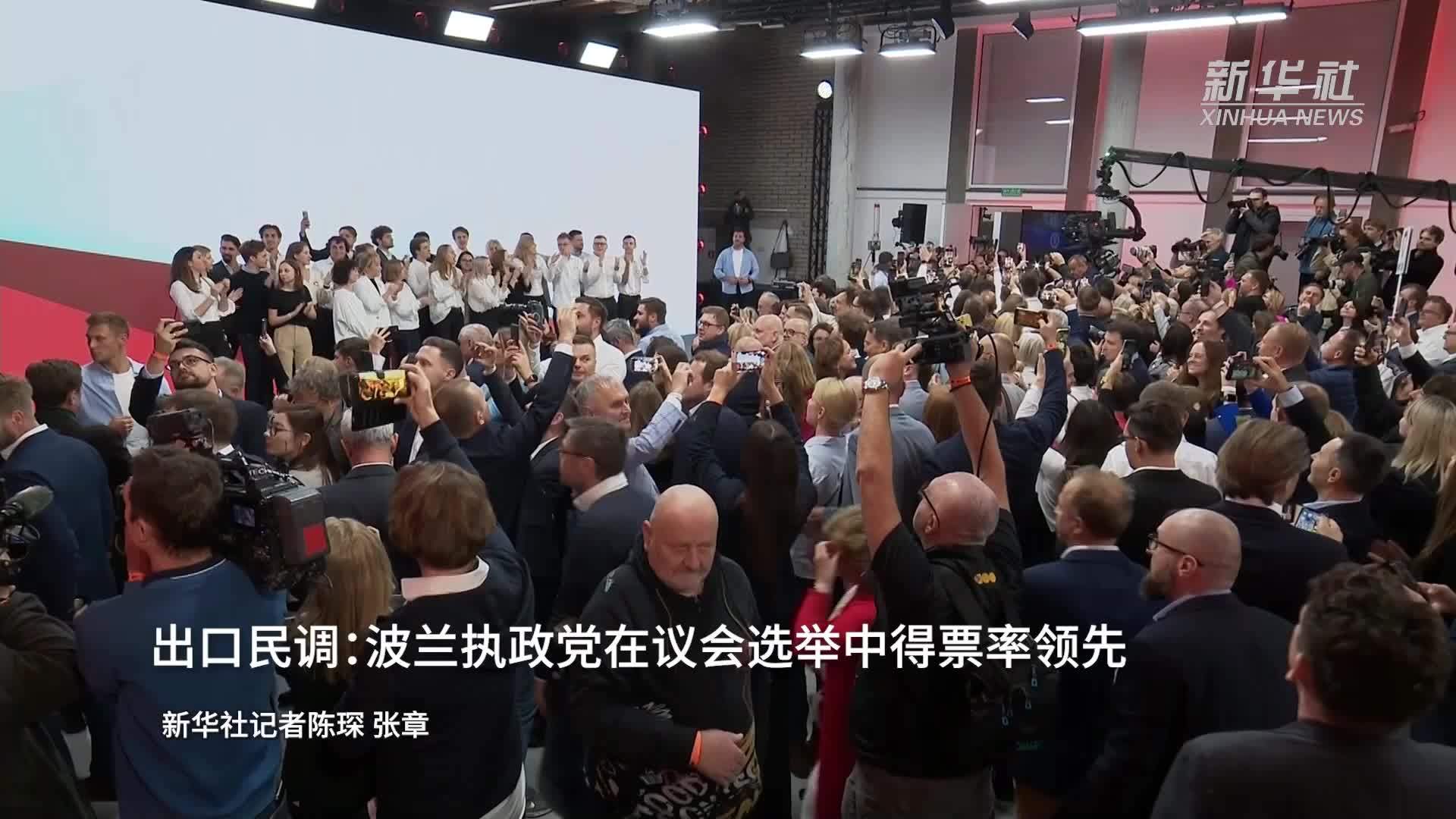 出口民调：波兰执政党在议会选举中得票率领先