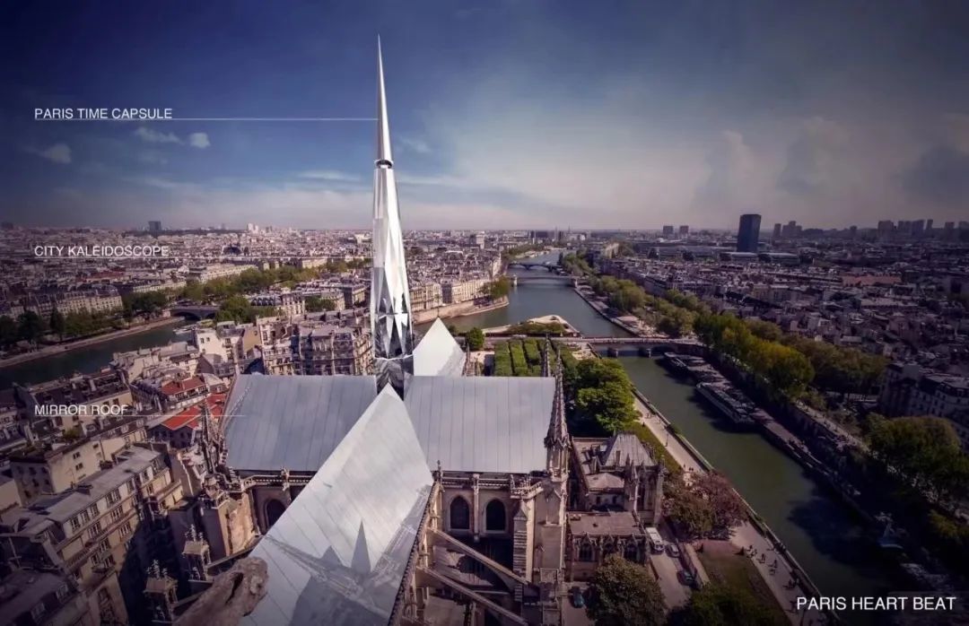 GoArchitect以竞赛的形式征集过巴黎圣母院的重修方案，其中呼声最高的是中国设计师Zeyu Cai和Sibei Li的“巴黎心跳”。