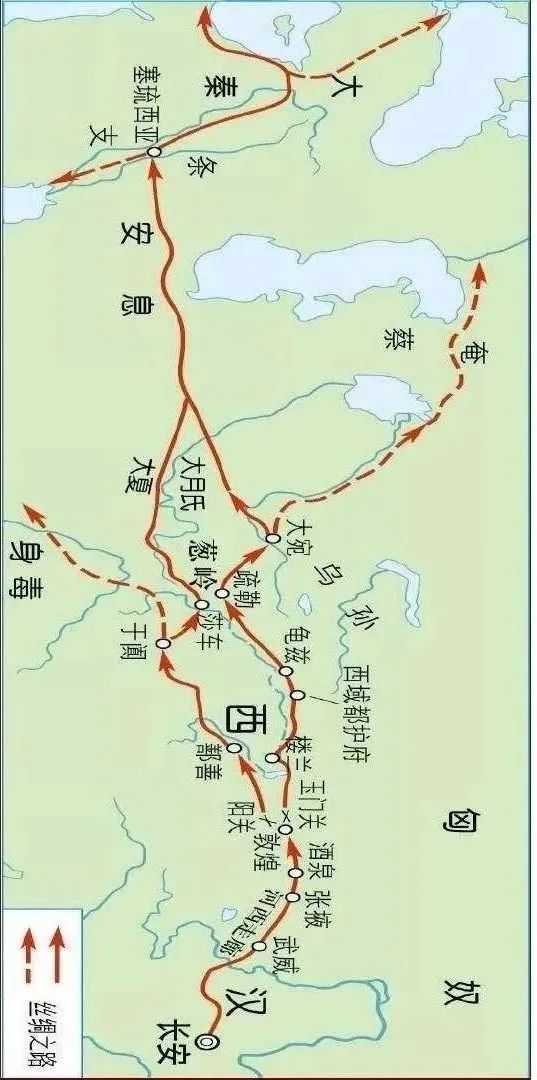 ▲阳关位置图　图片来源：敦煌阳关景区微信公众号