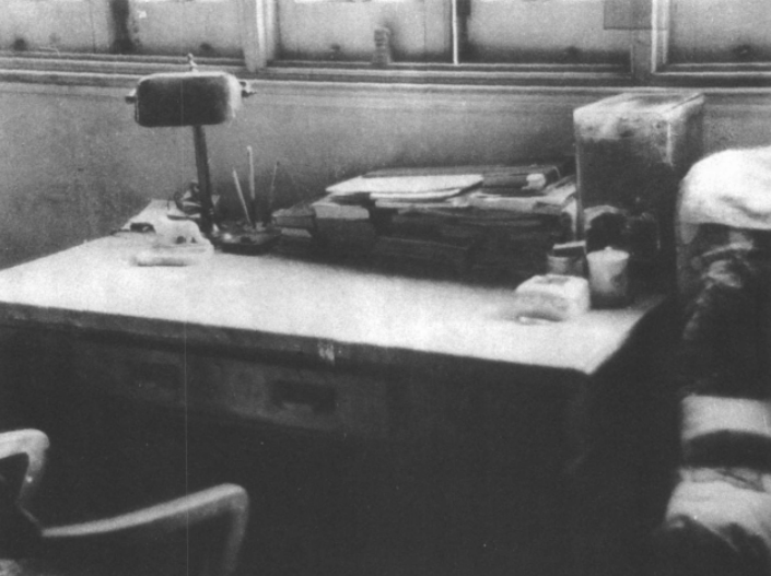 鲁迅逝世当日的书桌