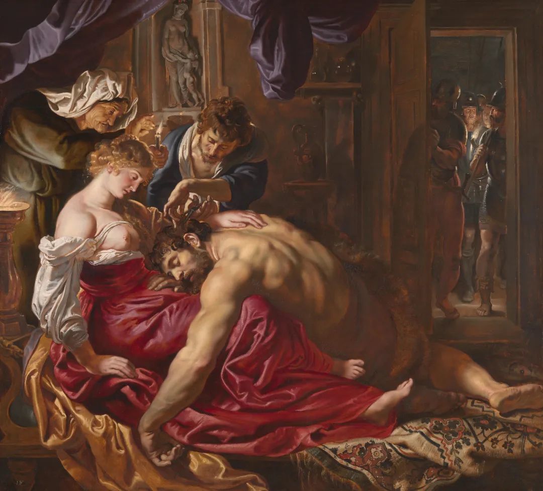 *鲁本斯（Peter Paul Rubens），《参孙与达丽拉》（1609-1610），现藏于伦敦国家美术馆。