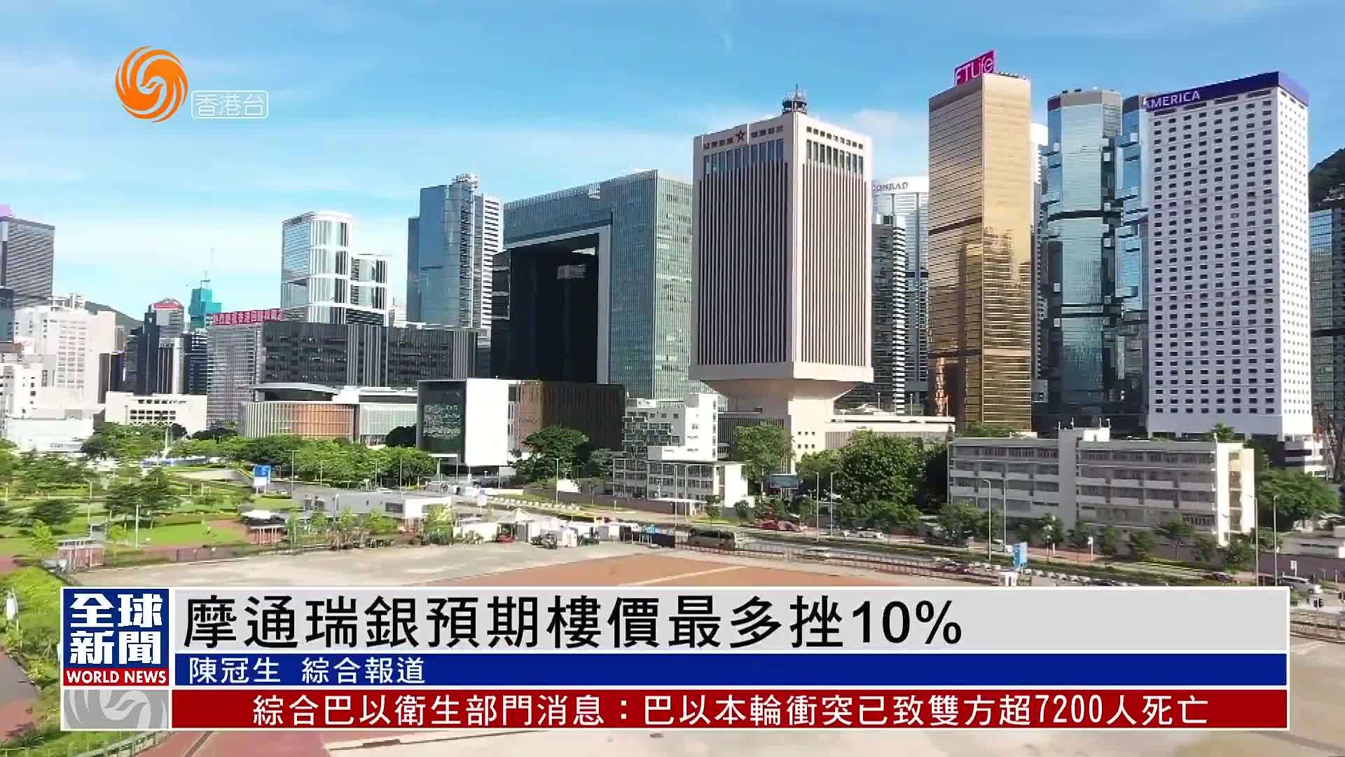粤语报道|摩根大通瑞银预期香港楼价未来半年最多挫10%_凤凰网视频