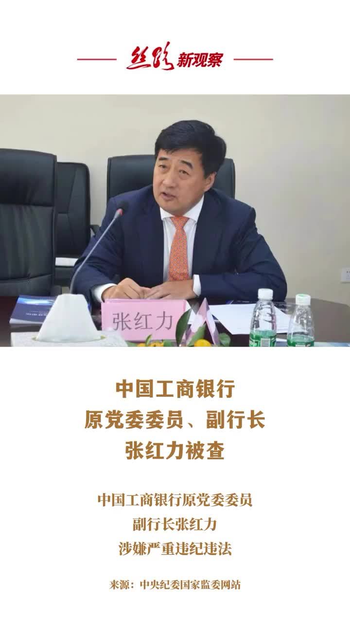 中国工商银行原党委委员、副行长张红力接受中央纪委国家监委纪律审查和监察调查