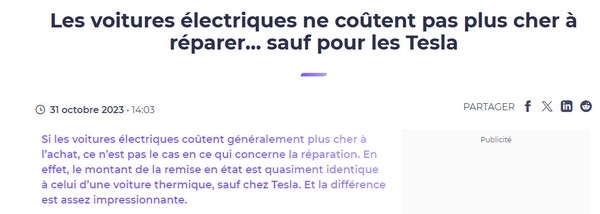 新能源车砸了汽修人饭碗!电动车、燃油车维修成本对比:其实差不多