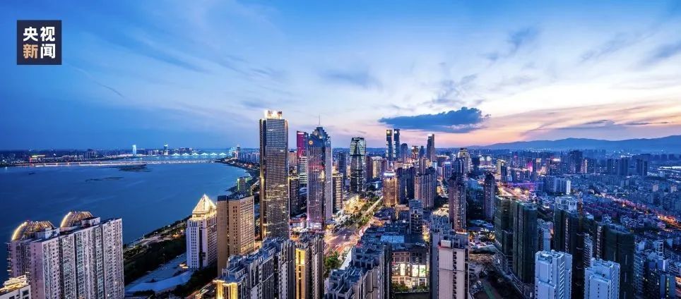 南昌市红谷滩区。图源央视新闻