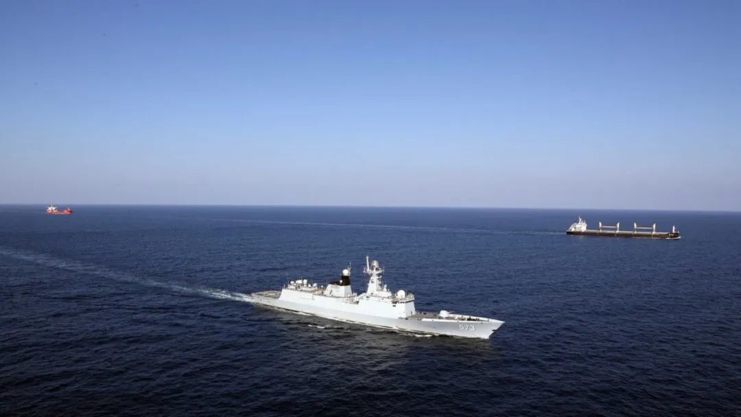 ▎中国海军在亚丁湾护航