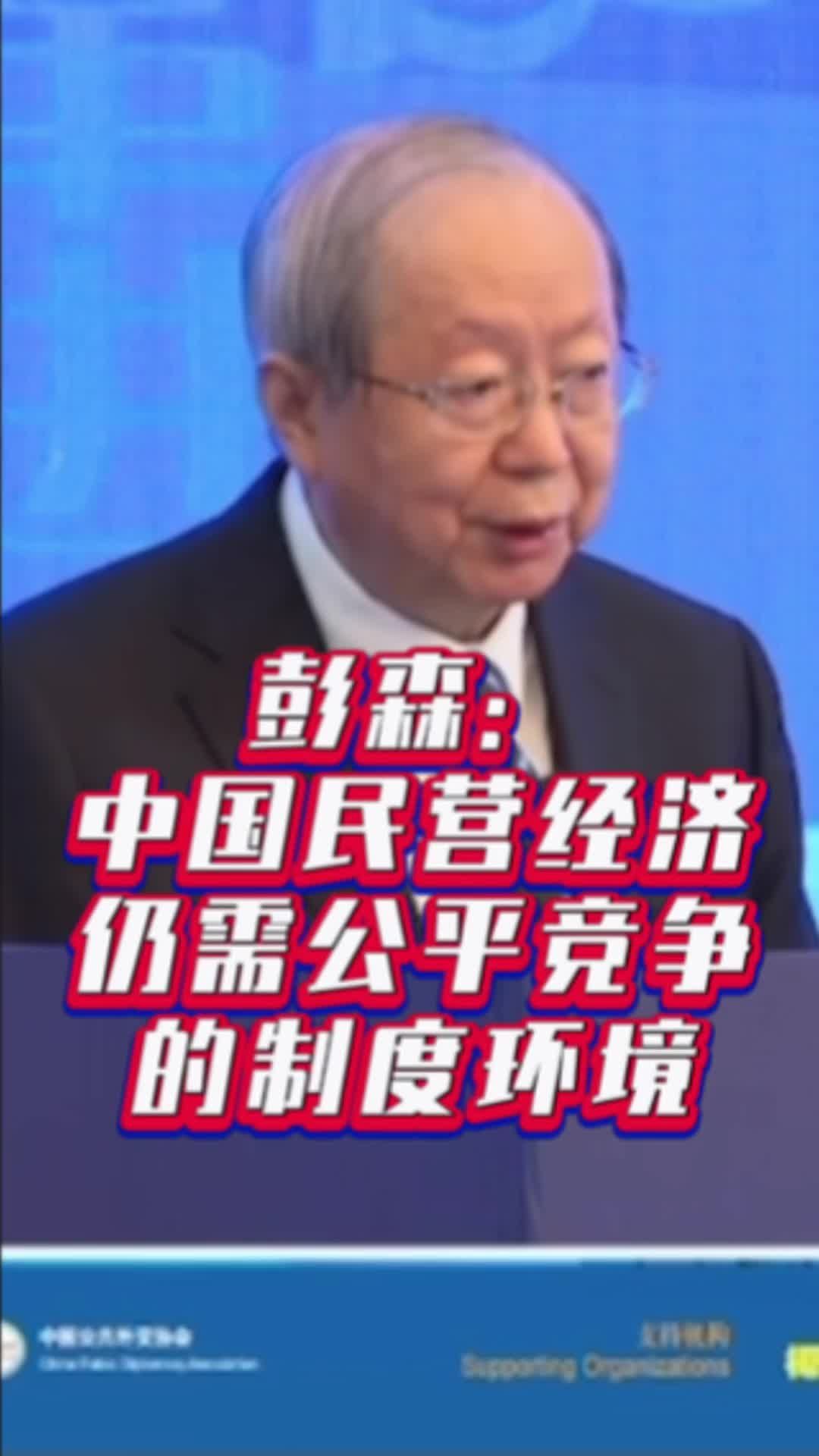 彭森：需要通过深化改革为民营经济提供公平竞争制度环境#国是论坛