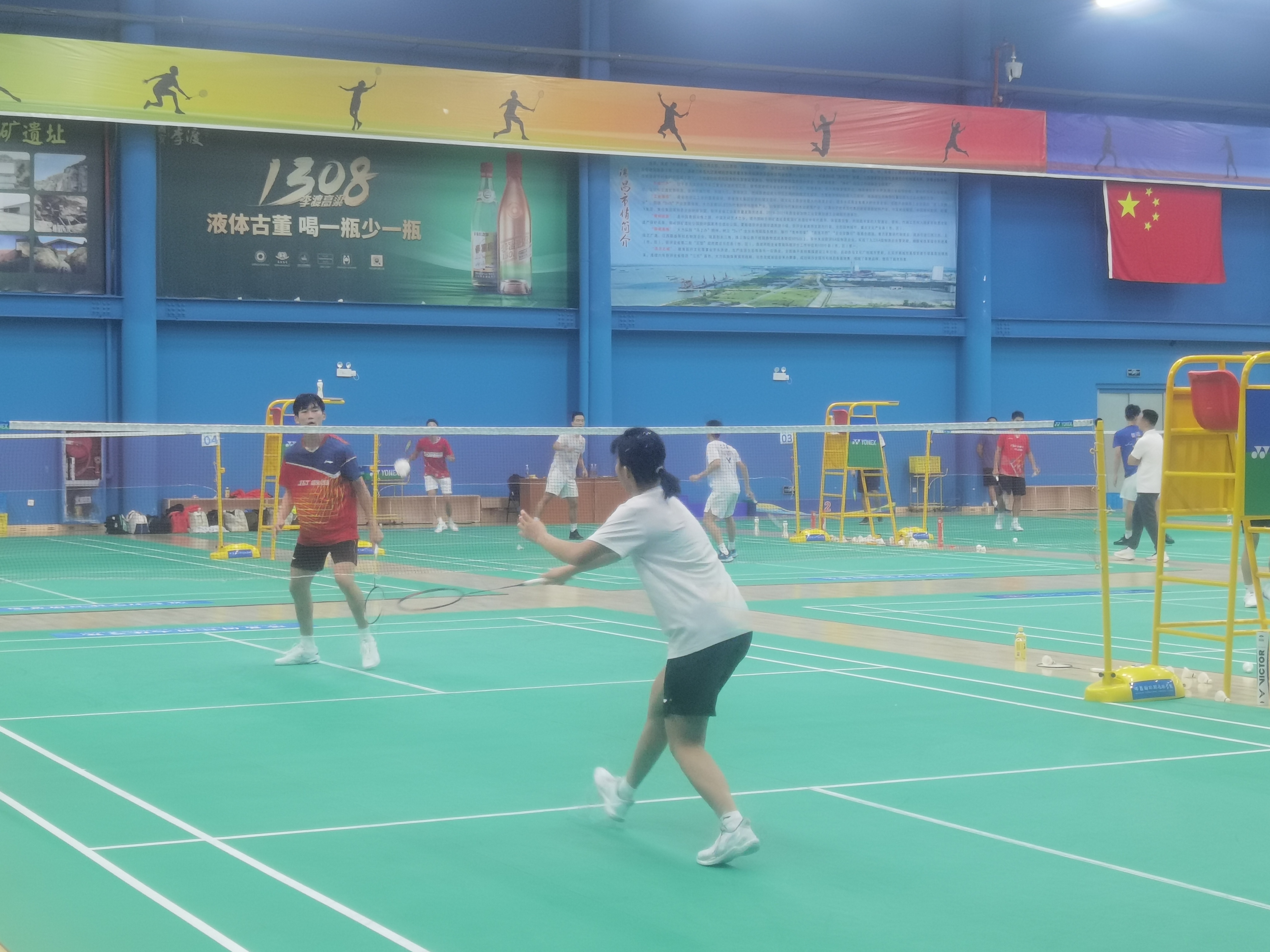 国家青年羽毛球队在江西瑞昌市进行集训