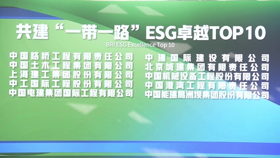 共建“一带一路”ESG卓越TOP10