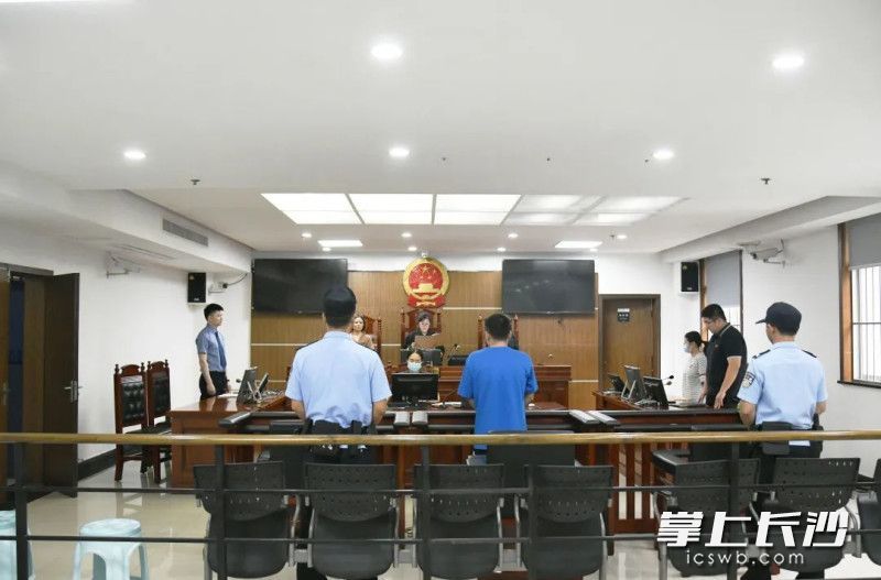 庭审现场。长沙晚报通讯员 罗晓 供图