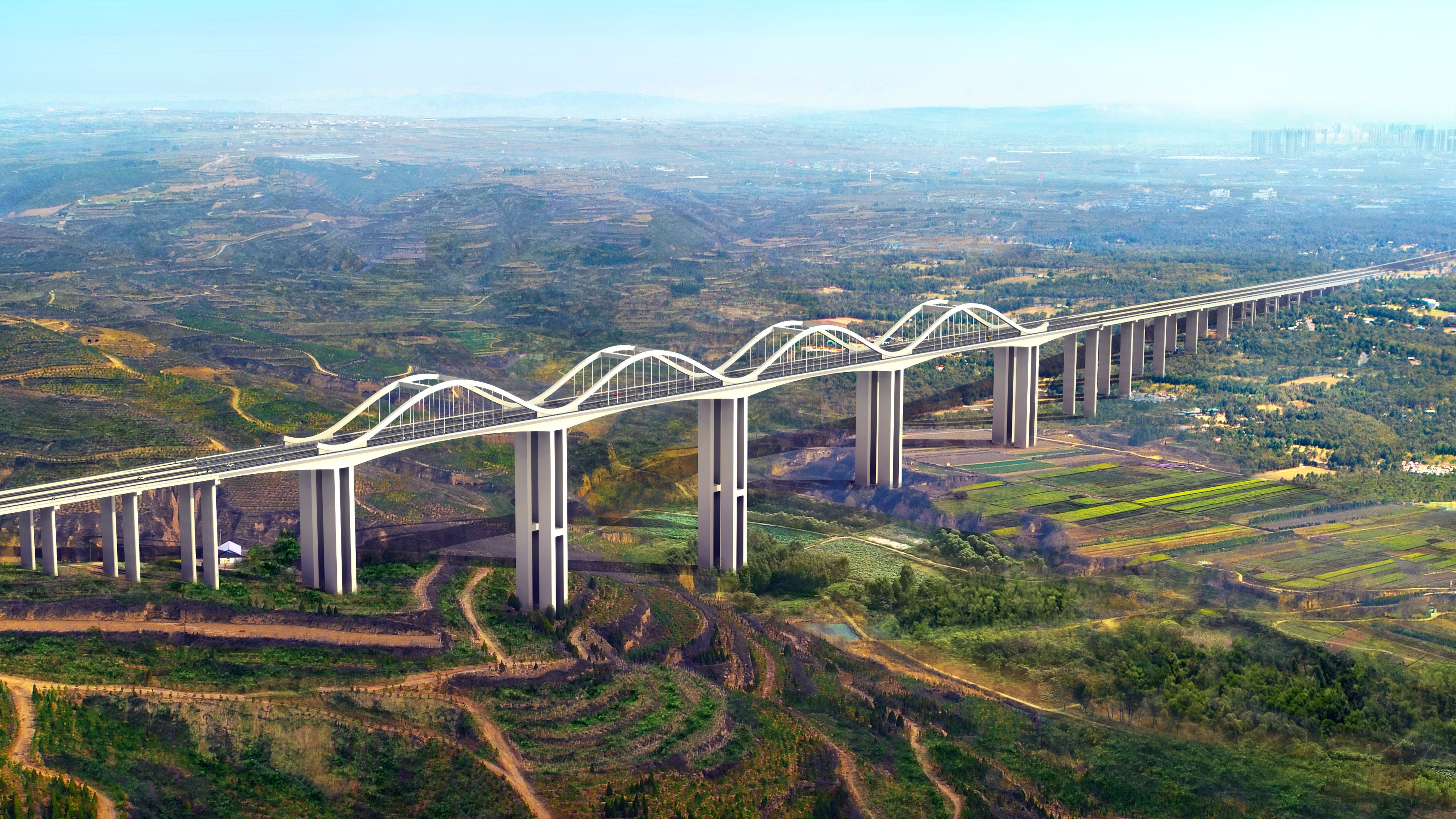 铜川市玉皇阁二号桥及引线工程PPP项目主桥顺利合龙