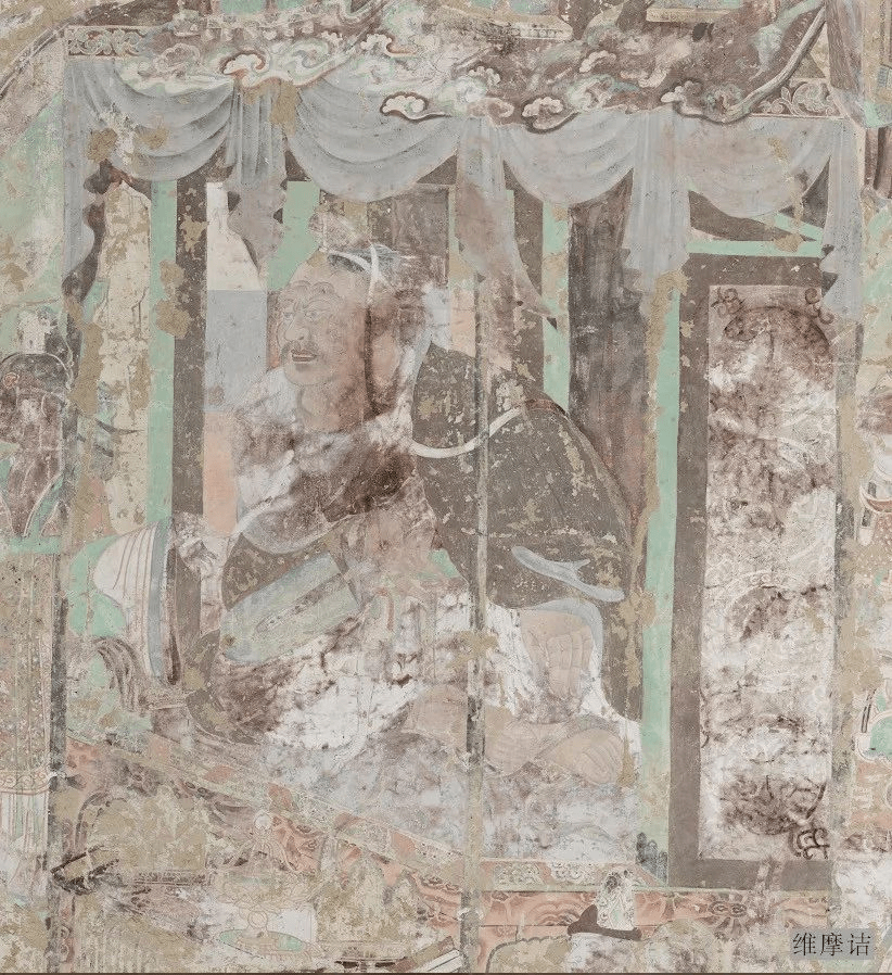 ▲维摩诘经变局部 图源网络