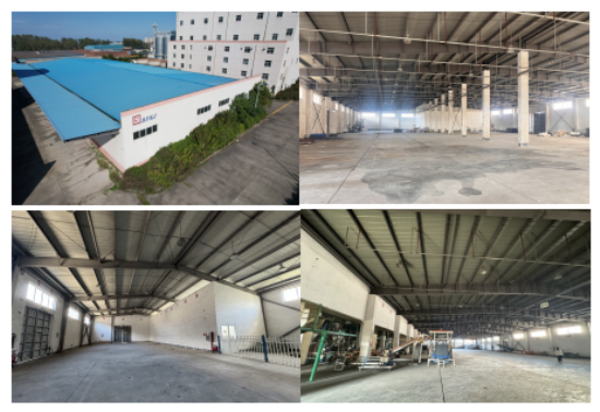 附属物主要有彩钢棚,消防池,玉米仓桶,围墙,电动伸缩门,厂区绿化等