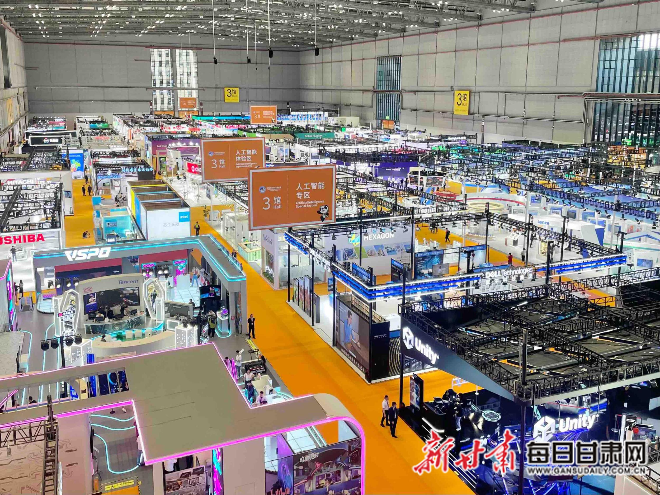 进博会展区一角