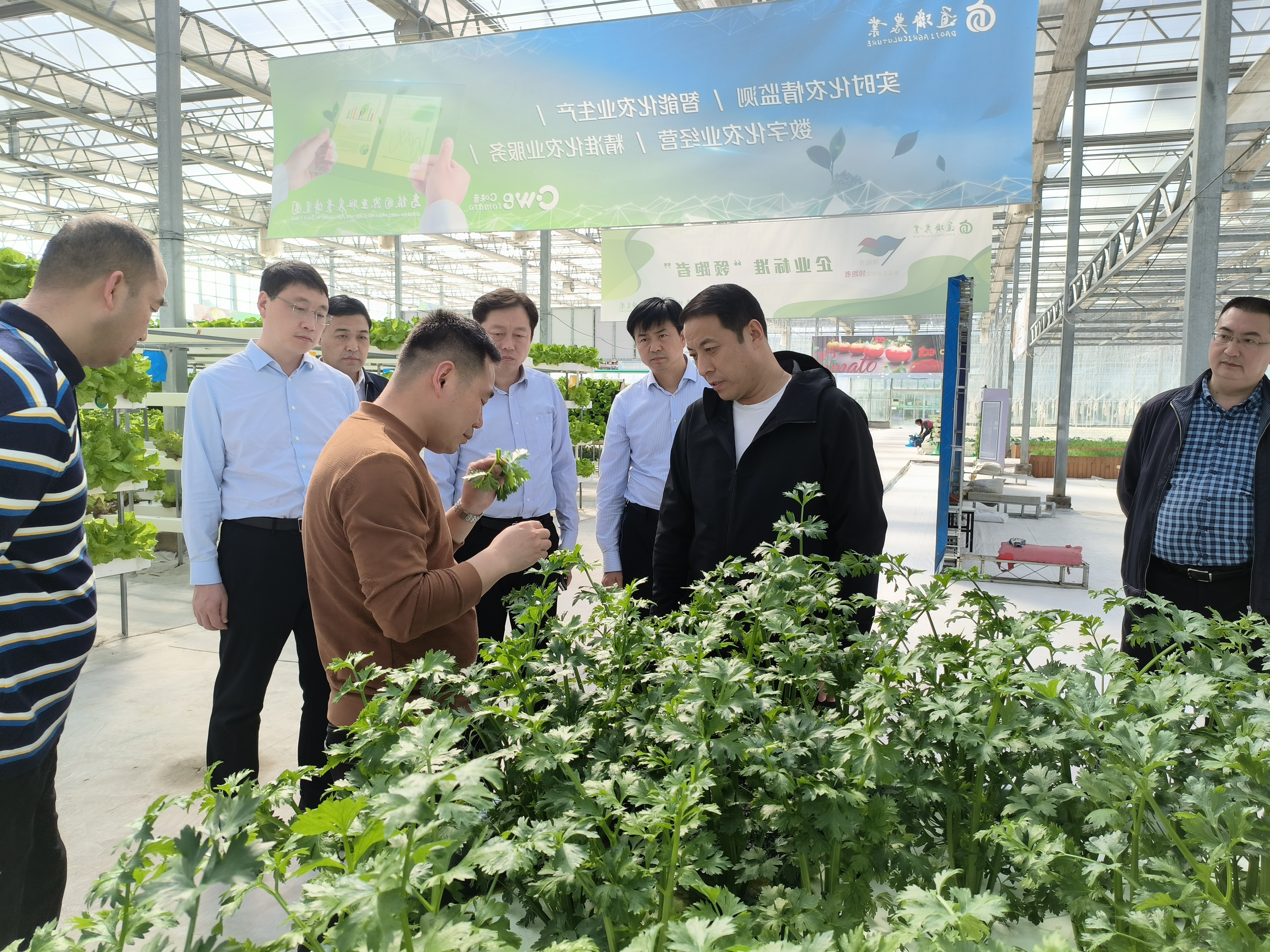 图为吉县县委书记赵松强带领现代农业产业示范区招商小分队赴杭州和嘉兴考察学习、对接项目