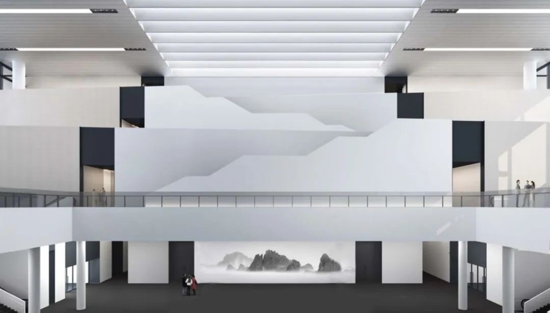 深圳美术馆（新馆）内景效果图。