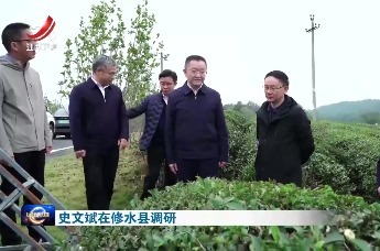 史文斌在修水县调研