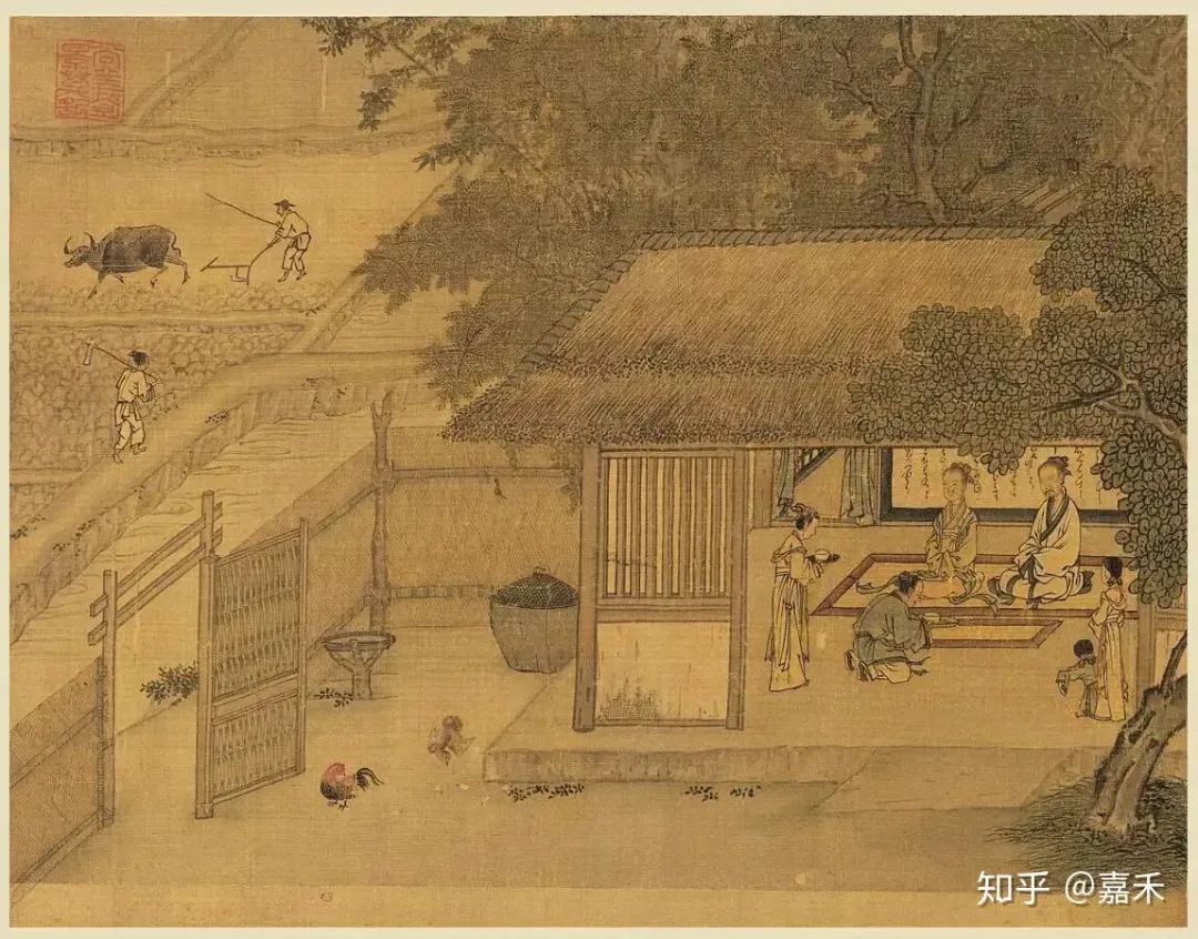 《宋高宗书孝经马和之绘画》图册中的门 图源:知乎@嘉禾