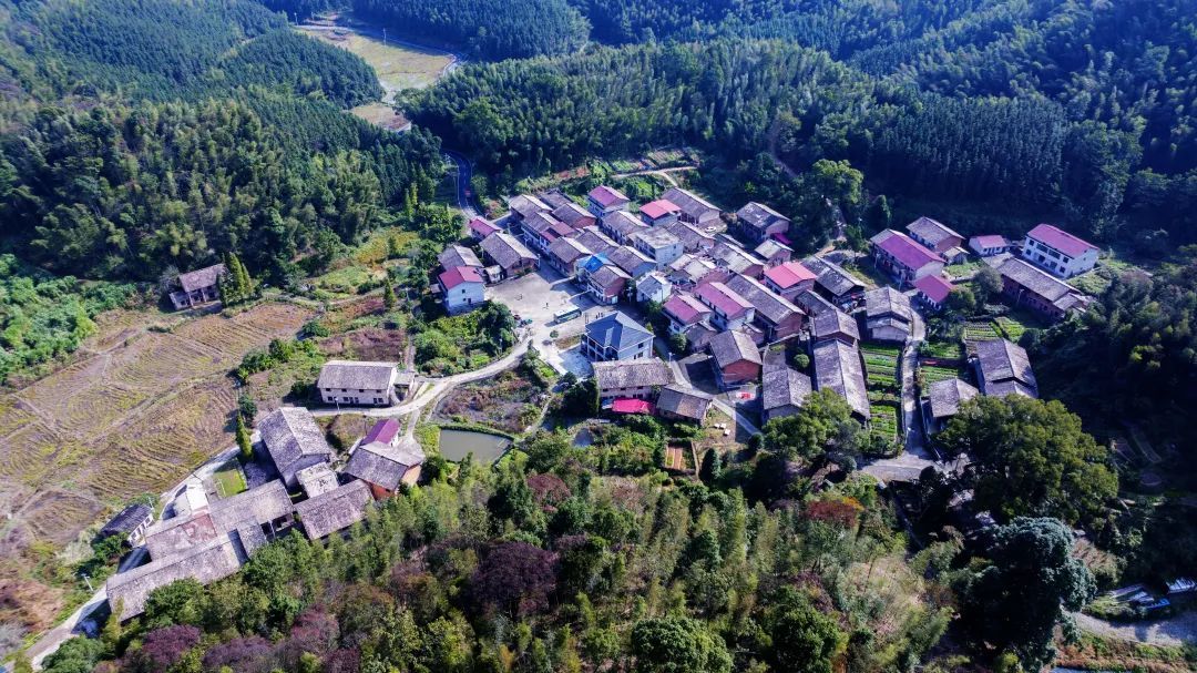 江西>赣鄱>江西图库>正文>11月16日,航拍江西新余分宜县钤山镇田心村