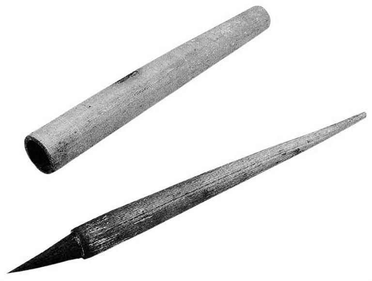 东晋毛笔 甘肃省考古研究所藏