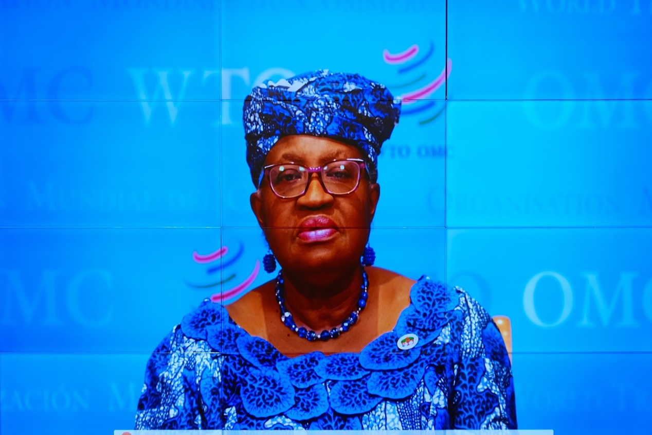 世界贸易组织(WTO)总干事Ngozi Okonjo-Iweala