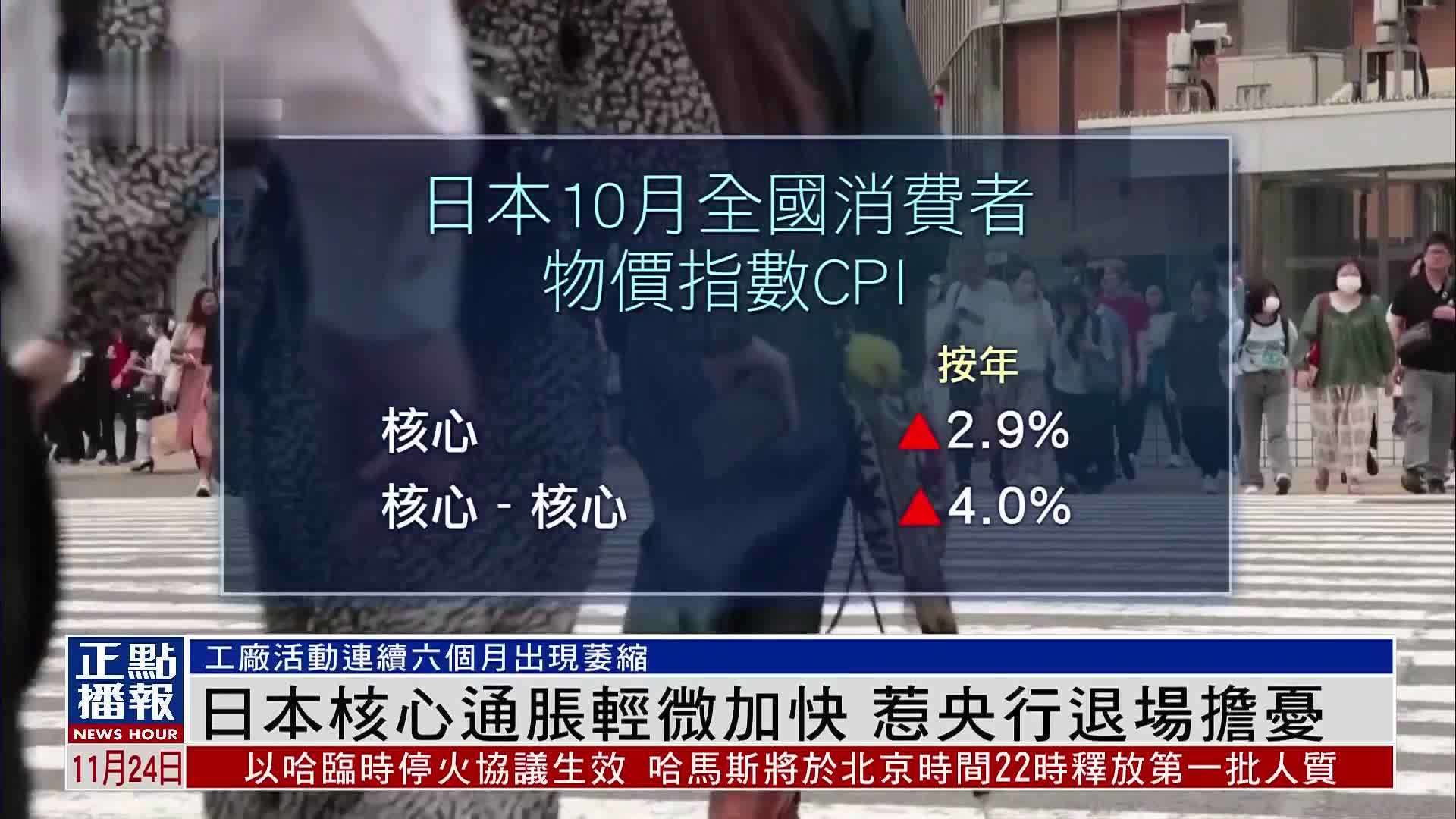 日本核心通胀轻微加快惹央行退场担忧