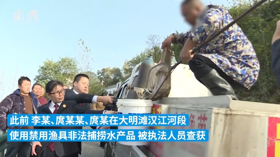 非法捕捞水产品 三名男子被判投放四万尾鱼苗至汉江“补过”