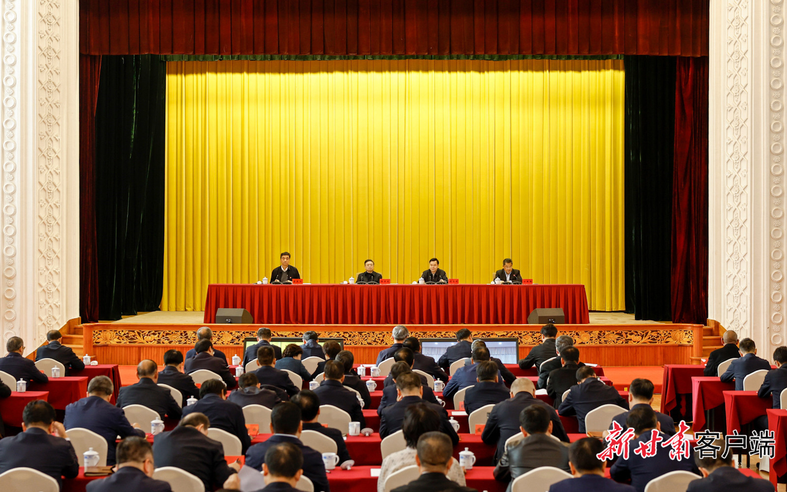 11月22日，中央第四生态环境保护督察组督察甘肃省动员会在兰州召开。新甘肃·甘肃日报记者　孟捷