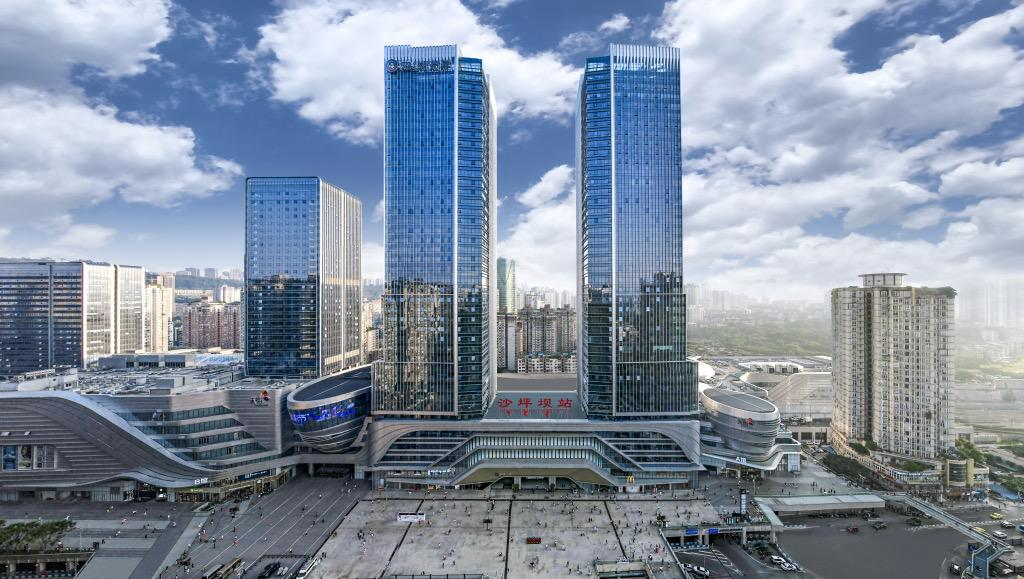 重庆沙坪坝站铁路综合交通枢纽全景 重庆交通开投集团供图