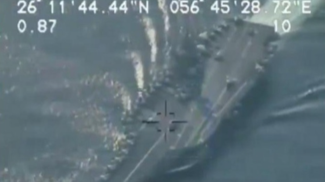 伊朗无人机凌空监视美军航母，还拍视频炫耀？