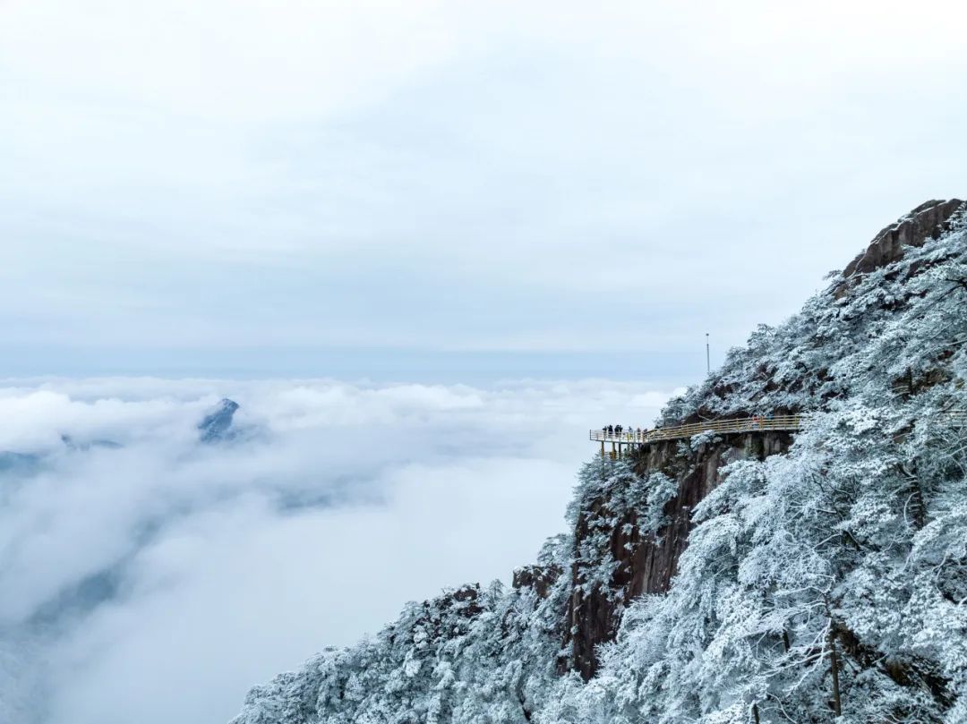 期待今年的雪吧一起来欣赏一波明月山的浪漫雪景明月山的冬日最惊艳
