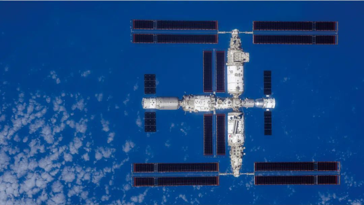 中国空间站全貌高清图像首次公布